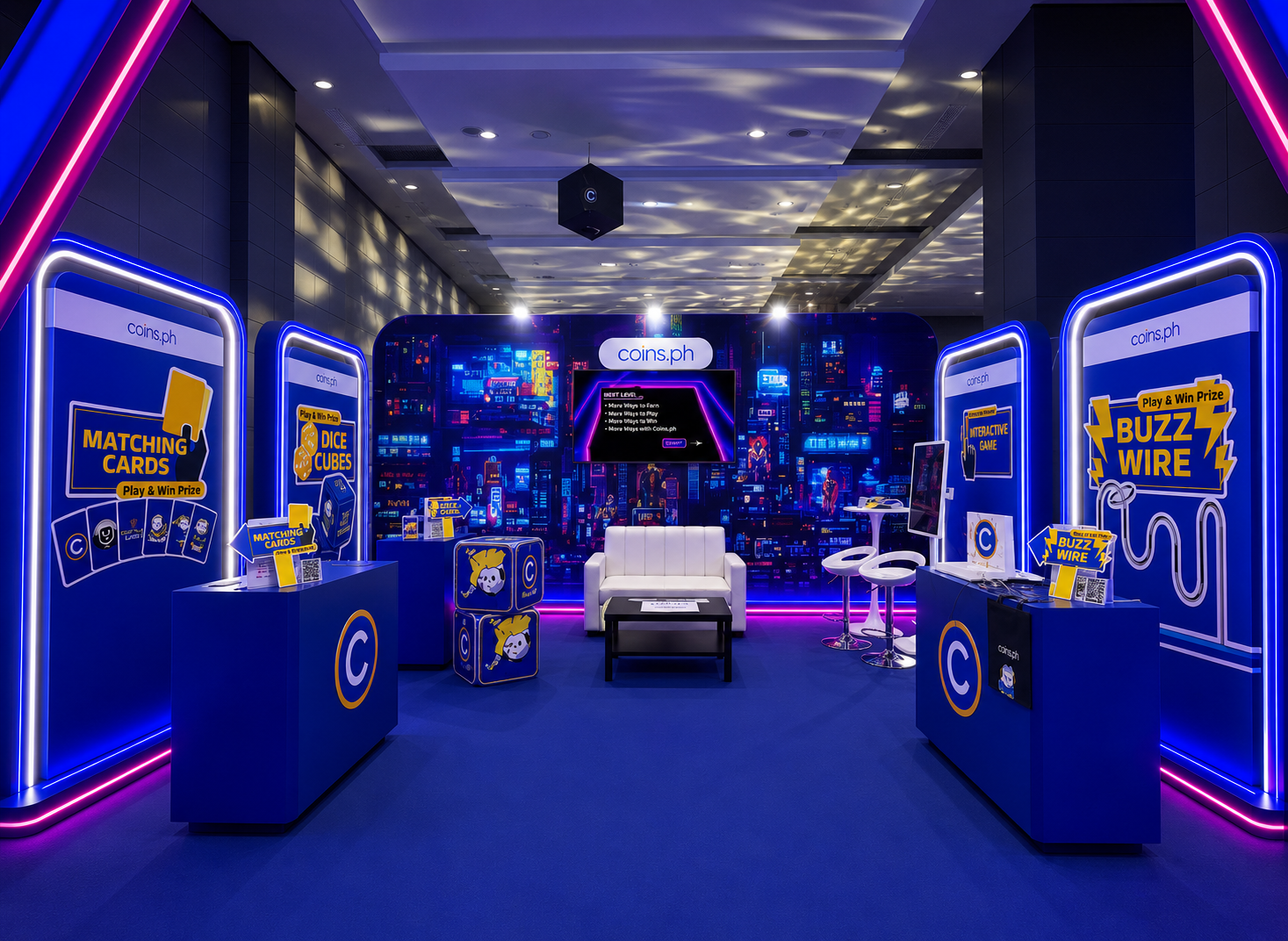 Coins PH Booth Interior